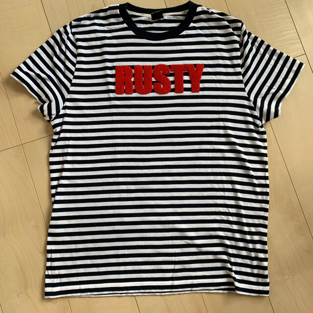 RUSTY(ラスティ)のRUSTY ボーダーTシャツ メンズのトップス(Tシャツ/カットソー(半袖/袖なし))の商品写真