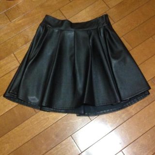 黒レザースカート♡(ミニスカート)