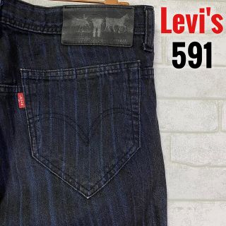 リーバイス(Levi's)のLevi's リーバイス 591 ドビーストライプ ブラックデニム/W34(デニム/ジーンズ)