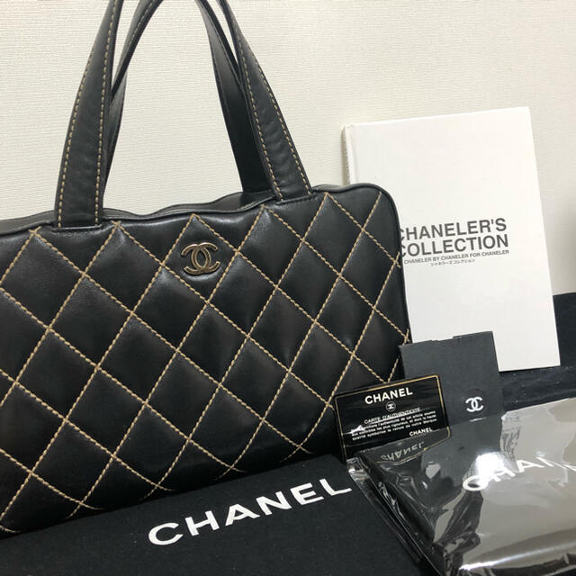 CHANEL(シャネル)のハセ様専用　正規品CHANELシャネル ワイルドステッチ　バッグ　マトラッセ レディースのバッグ(ハンドバッグ)の商品写真