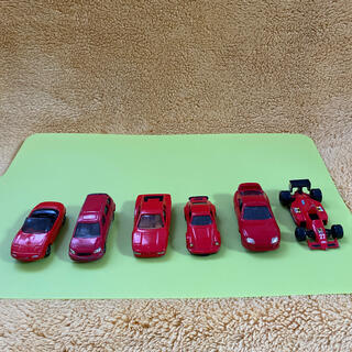 トミー(TOMMY)のトミカ　赤い車　6台セット(ミニカー)