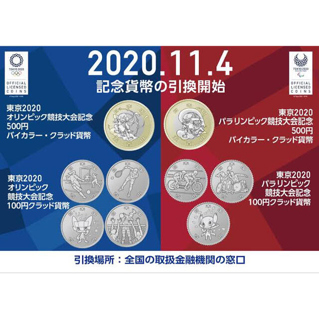 2020 東京オリンピック・パラリンピック記念硬貨 第4次 計9枚の通販 by nanashop｜ラクマ