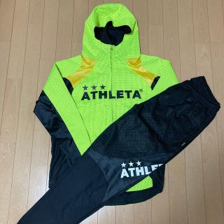 アスレタ(ATHLETA)の★ATHLETA ウィンドジャケット＆パンツ 黄×黒 Lサイズ★(ウェア)