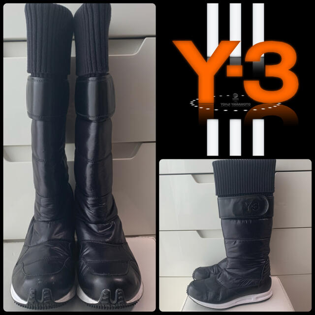 Y-3(ワイスリー)のadidas Y3 ブラックダウン　ブーツ レディースの靴/シューズ(ブーツ)の商品写真