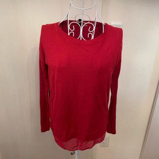 エイチアンドエム(H&M)の美品♡H&M♡異素材MIX綺麗色ニットカットソー(ニット/セーター)