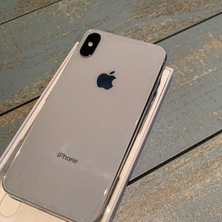 アップル(Apple)の新品未使用　安定13.3 iPhoneX シルバー　256GB SIMフリー本体(スマートフォン本体)