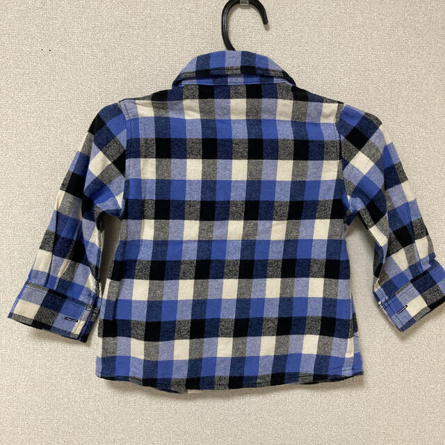 BeBe(ベベ)のbebe 90  チェックシャツ　男の子 キッズ/ベビー/マタニティのキッズ服男の子用(90cm~)(ブラウス)の商品写真