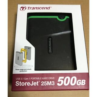 トランセンド(Transcend)のTranscend ポータブルHDD StoreJet 25M3 500GB(PC周辺機器)