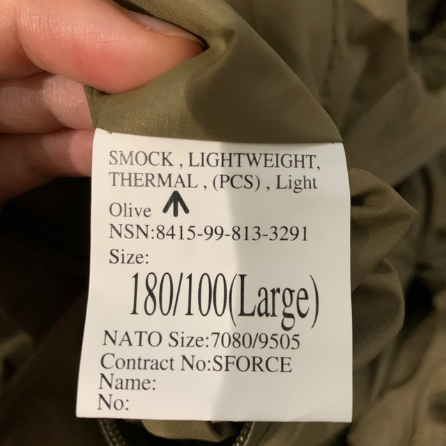 1LDK SELECT(ワンエルディーケーセレクト)のイギリス軍　プルオーバー　post78 メンズのジャケット/アウター(ミリタリージャケット)の商品写真