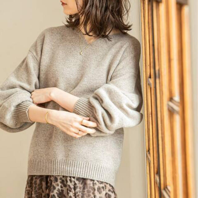 新品未使用!NOBLE カシミヤタッチパフスリーブニット◇ - www