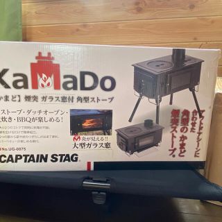 キャプテンスタッグ(CAPTAIN STAG)の薪ストーブ　キャプテンスタック窓付き(ストーブ/コンロ)