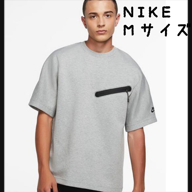 ナイキ テックフリース Tシャツ M グレー 半袖トップス nikelad