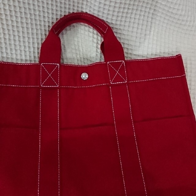 エルメス  HERMES  ドーヴィル  MMサイズ  レッド 美品