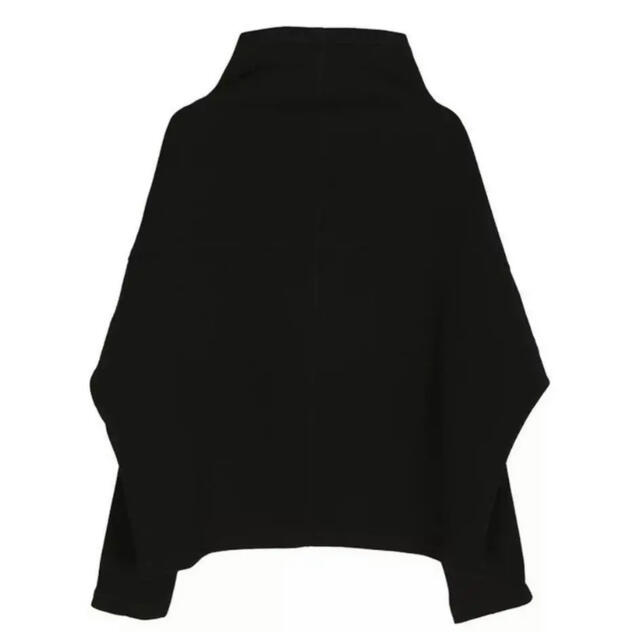 インポート！型押しプルオーバー♡黒 カットソー ニット ボトルネック レディースのトップス(ニット/セーター)の商品写真