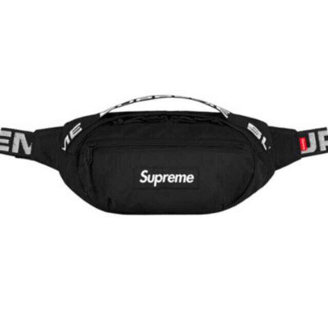 supreme 18ss waist bag Black