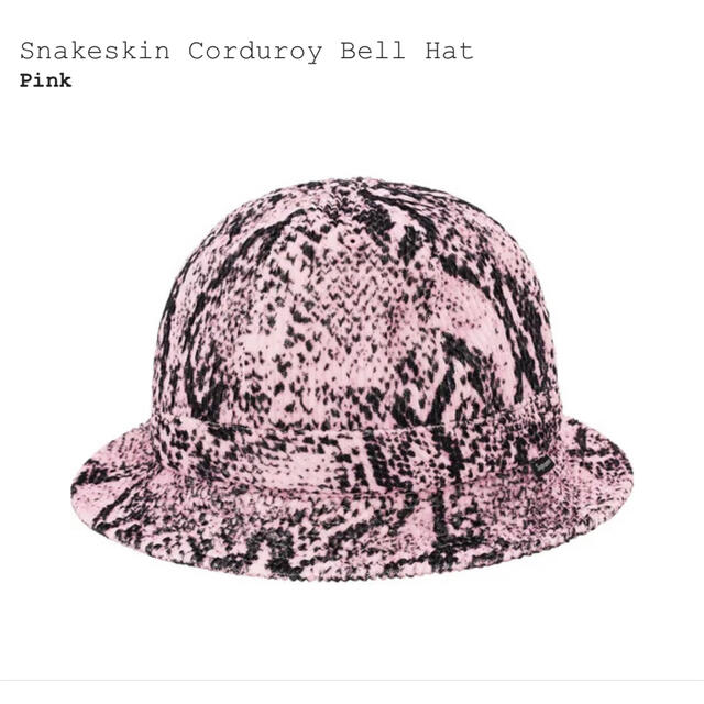 シュプリーム　Snakeskin Corduroy Bell Hatハット