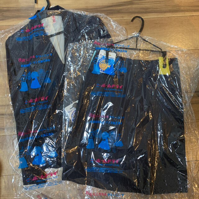 Diana square スーツ　セット　ネイビー　ストライプ レディースのフォーマル/ドレス(スーツ)の商品写真