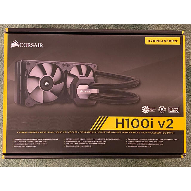 Corsair H100i V2 水冷クーラー