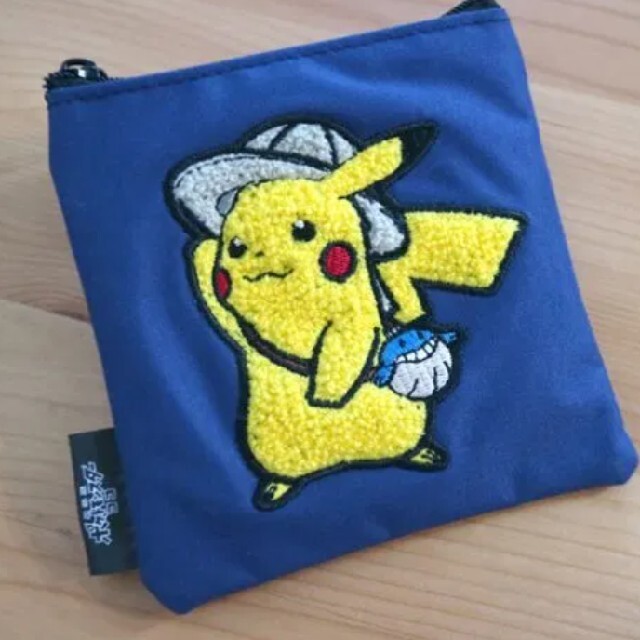 ポケモン(ポケモン)のオトナミューズ９月号付録ポケモンふわふわ刺繍ポーチセット大小 レディースのファッション小物(ポーチ)の商品写真