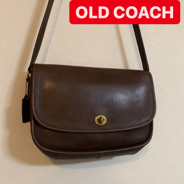 COACH オールドコーチ レザーショルダーバッグ