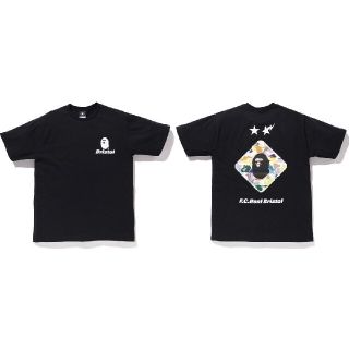 エフシーアールビー(F.C.R.B.)のFCRB × BAPE BACK EMBLEM TEE 黒 M 新品未開封(Tシャツ/カットソー(半袖/袖なし))