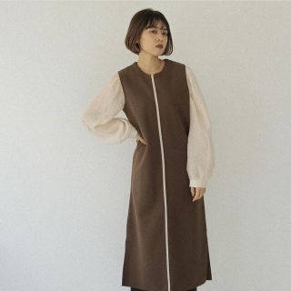 トゥデイフル(TODAYFUL)のiamofficial leather line best brown(ベスト/ジレ)