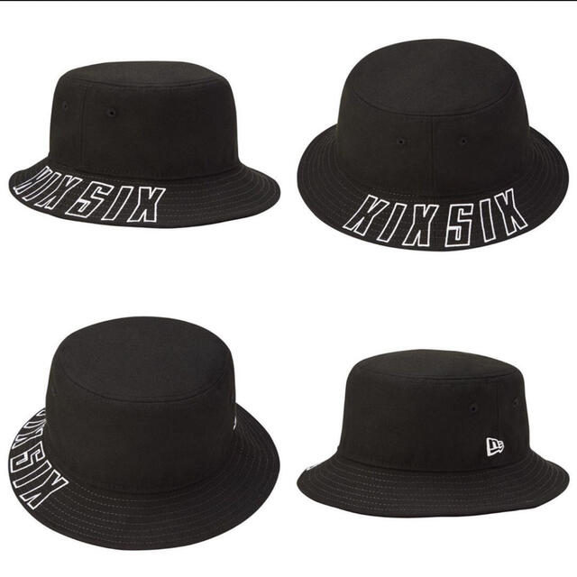 NEW ERA(ニューエラー)のNEW ERA OVERLAP LOGO BUCKET S/M メンズの帽子(ハット)の商品写真