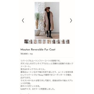 ルームサンマルロクコンテンポラリー(room306 CONTEMPORARY)のMouton Reversible Fur Coat(ムートンコート)