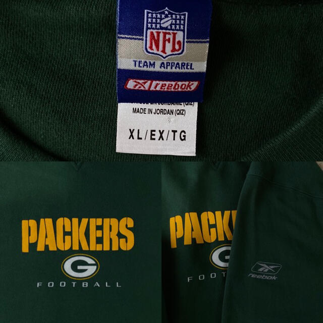 Reebok(リーボック)のグリーンベイ　パッカーズ　スウェット　Green Bay Packers NFL メンズのトップス(スウェット)の商品写真