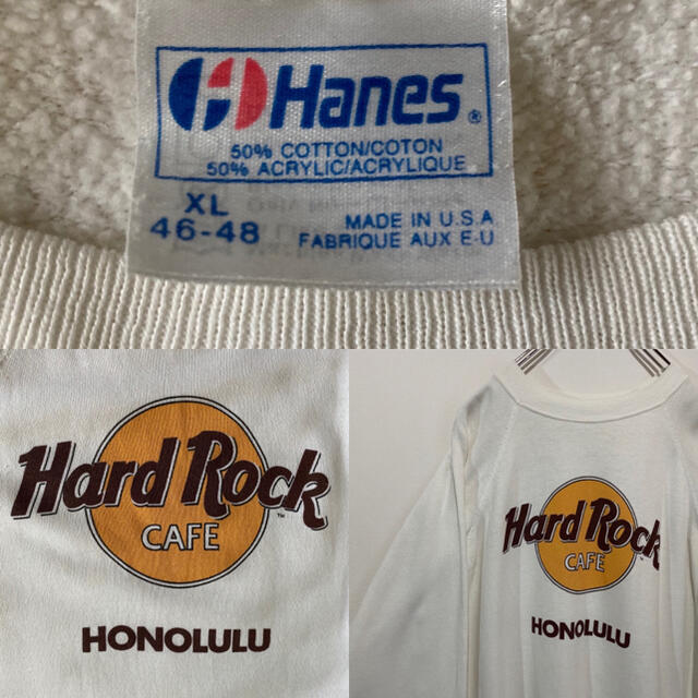 Hanes(ヘインズ)のハードロックカフェ hard rock cafe トレーナー スウェット 90s メンズのトップス(スウェット)の商品写真