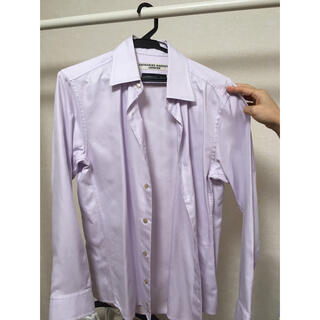 キャサリンハムネット(KATHARINE HAMNETT)の薄紫　ドレスシャツ　貝殻ボタン(シャツ)