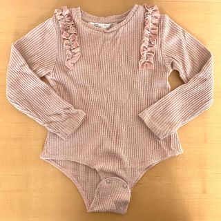 ザラ(ZARA)のZARA baby girl ロンパース  型　トップス　フリル　セーター(Tシャツ/カットソー)