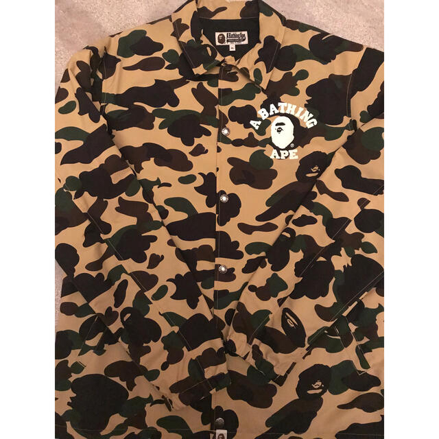 Bape 1st camo college coach jacket