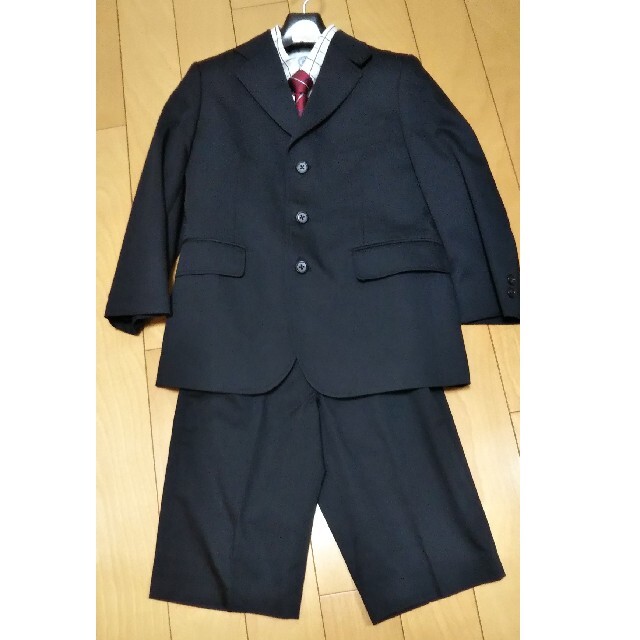 Jプレス 黒 スーツ 4点セット 130