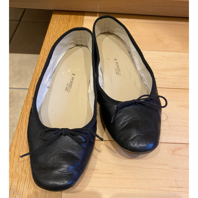 IENA(イエナ)のポルセリ　黒　39 レディースの靴/シューズ(バレエシューズ)の商品写真
