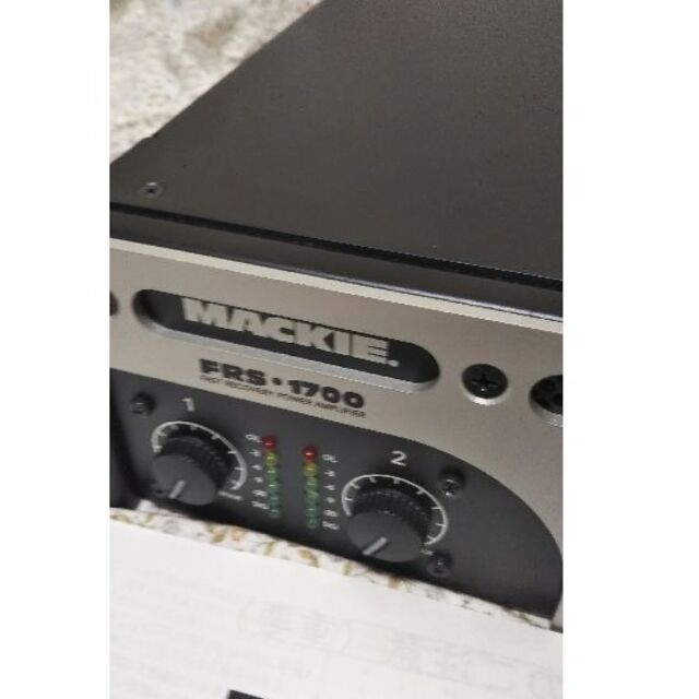 パワーアンプ　MACKIE　FRS1700 楽器のレコーディング/PA機器(パワーアンプ)の商品写真