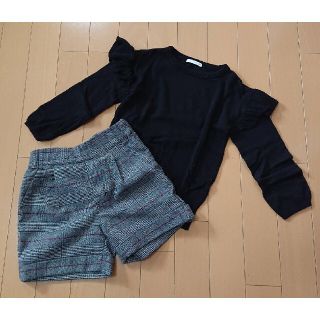 ジーユー(GU)のセット価格☆GU☆ ニット&ショートパンツ コーデセット 女の子110(ニット)