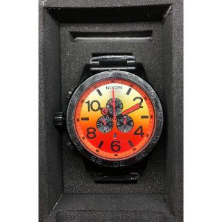 ニクソン(NIXON)のNIXON ニクソン 腕時計 クロノグラフ A083-580 ブラック オレンジ(腕時計(アナログ))