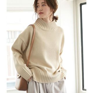 ロペピクニック(Rope' Picnic)の美品　ロペピクニック バックスリットハイネックニット　スカート ワンピ　コート(ニット/セーター)