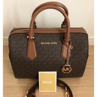 マイケルコース(Michael Kors)の【MICHAEL KORS☆ボストンバッグ】美品！大人気！　ブラウン　ラゲージ(ハンドバッグ)