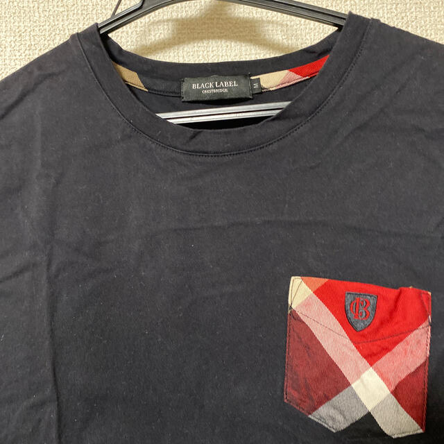 BURBERRY BLACK LABEL(バーバリーブラックレーベル)の【美品】バーバリー　ブラックレーベル　Tシャツ　Mサイズ メンズのトップス(Tシャツ/カットソー(半袖/袖なし))の商品写真