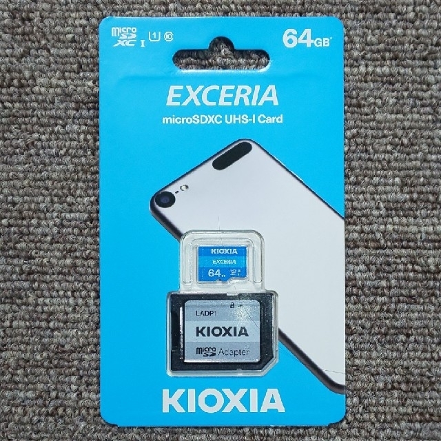 東芝(トウシバ)のKIOXIA microSDカード 64GB スマホ/家電/カメラのスマートフォン/携帯電話(その他)の商品写真