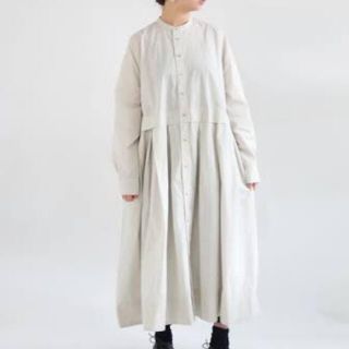 ネストローブ(nest Robe)のエスオー　SO タイプライターコットン前開きスタンドカラーワンピース(ロングワンピース/マキシワンピース)