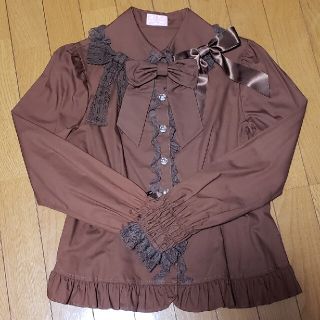 アンジェリックプリティー(Angelic Pretty)の♡アンジェリックプリティ♡ブラウンブラウス♡(シャツ/ブラウス(長袖/七分))