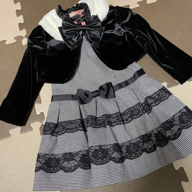 女の子フォーマルセット キッズ/ベビー/マタニティのキッズ服女の子用(90cm~)(ドレス/フォーマル)の商品写真