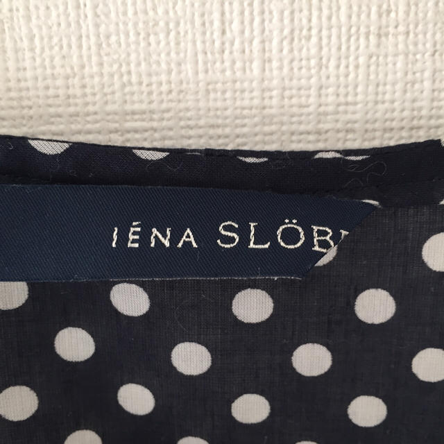 SLOBE IENA(スローブイエナ)の美品イエナ♡半袖ワンピース ドット柄 レディースのワンピース(ひざ丈ワンピース)の商品写真