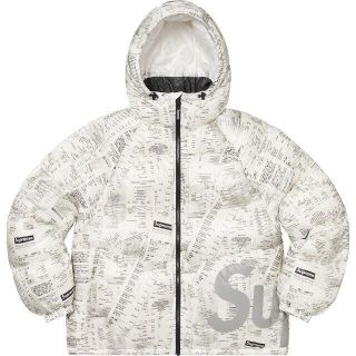 シュプリーム(Supreme)のSupreme Hooded Down Jacket Receipts ダウン(ダウンジャケット)