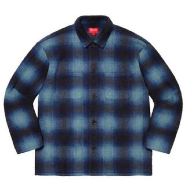 supreme  shadow plaid fleece shirts