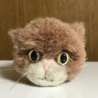 猫　ぬいぐるみ　羊毛フェルト　ぽんぽん(ぬいぐるみ)