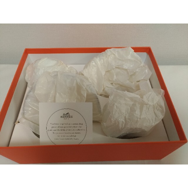 HERMES エルメス シェーヌダンクルプラチナ カップ&ソーサー ペア HERMES エルメス シェーヌダンクルプラチナ カップ&ソーサー ペア